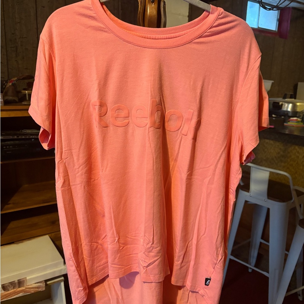 Reebok Coral Tee with Embossed Logo